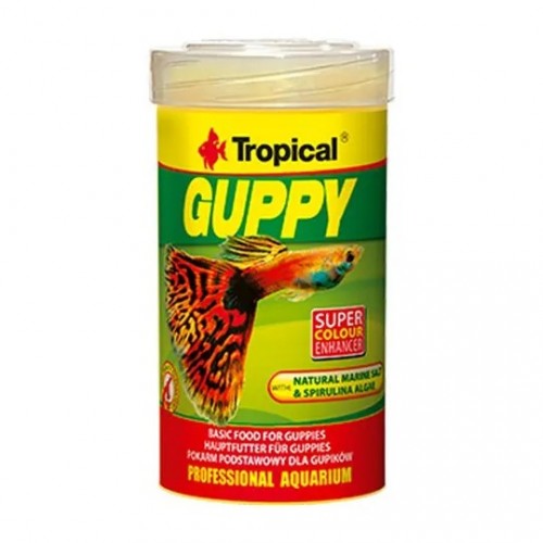 Tropical Guppy 100 ml / 20 gr Lepistes İçin Pul Yem